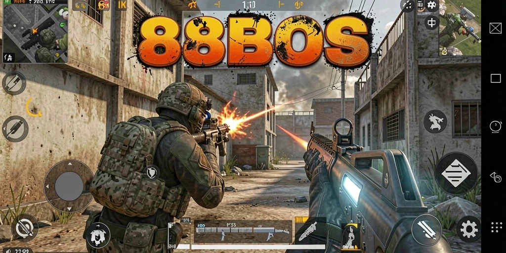 Screenshot gameplay <strong>88BOS</strong> dengan aksi pertempuran seru.
