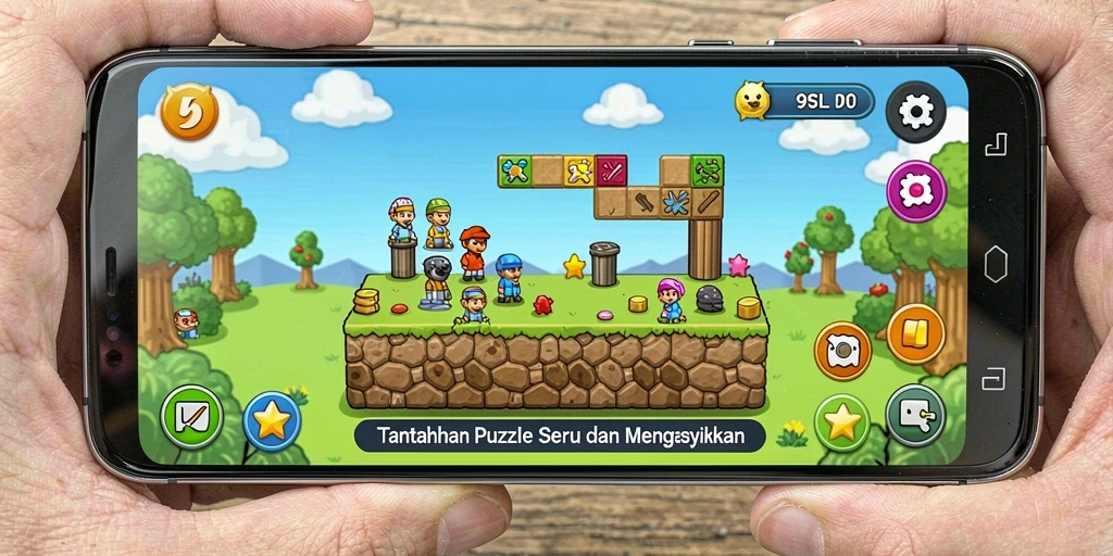Tampilkan gameplay menarik dari 9SL dengan tantangan puzzle.