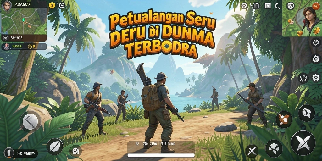 Gameplay <strong>ADAM77</strong> yang menarik di dunia terbuka.
