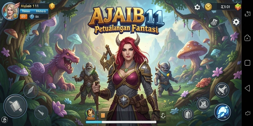 Tampilan gameplay AJAIB11 yang menakjubkan dengan petualangan menarik.