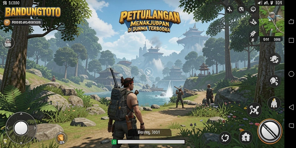 Tangkapan layar gameplay menampilkan petualangan epik di dunia terbuka.