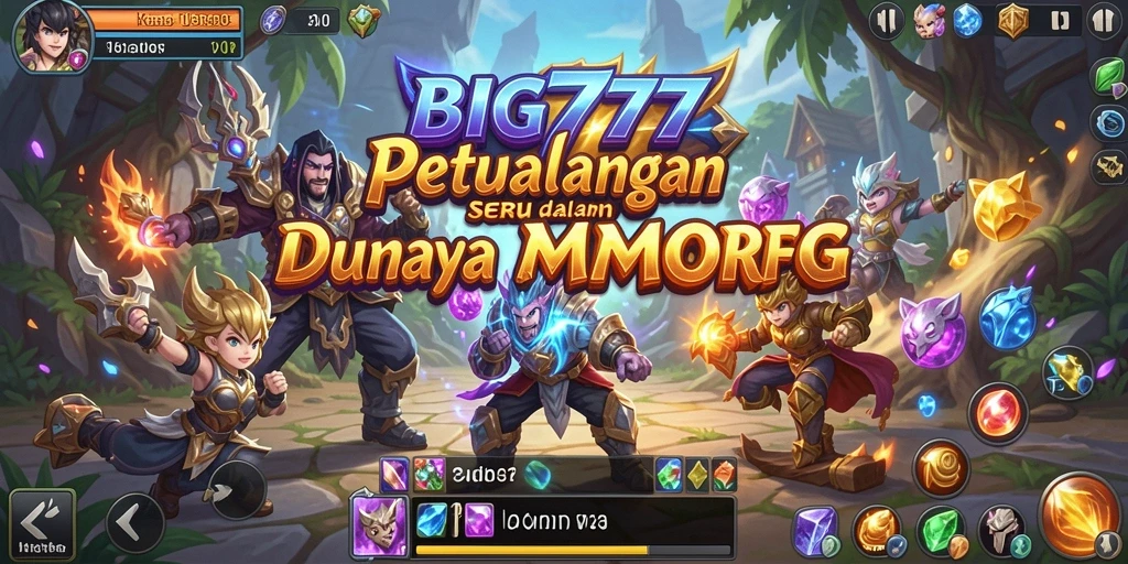 Tampilan aksi seru dalam gameplay MMORPG BIG777.