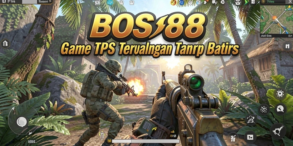 Tangkapan layar utama BOS88 menampilkan aksi pertempuran TPS yang mendebarkan.