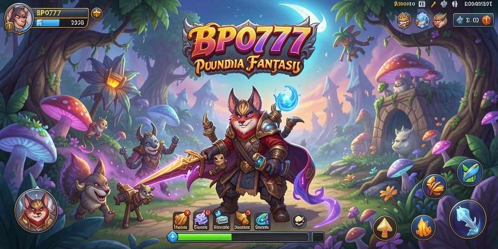Screenshot yang menampilkan aksi seru dalam permainan petualangan BPO777.
