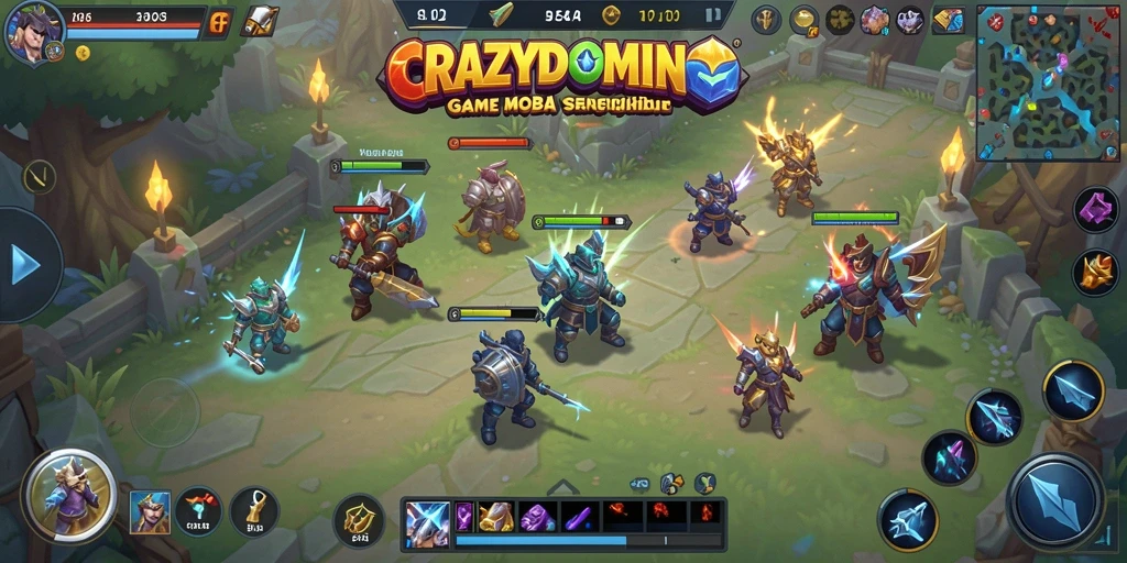 Tampilan gameplay <strong>CRAZYDOMINO</strong> yang intens dan menegangkan.