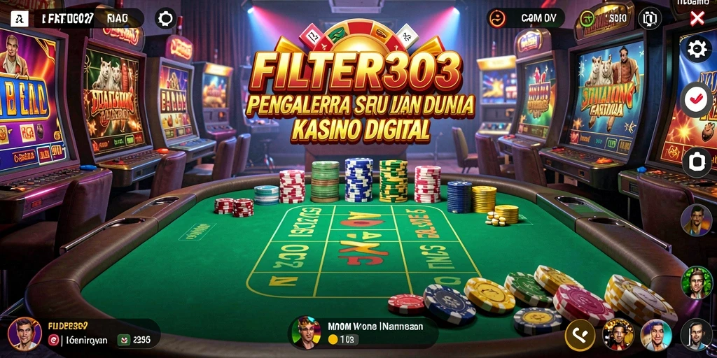 Tampilan gameplay kasino yang seru dan menarik di FILTER303.