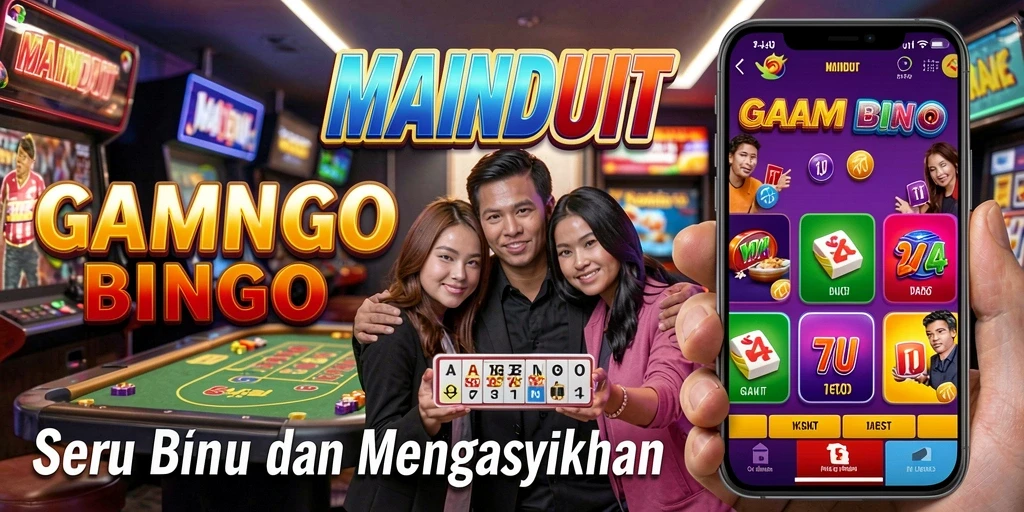Tampilan utama gameplay Bingo di MAINDUIT yang penuh warna dan menarik.
