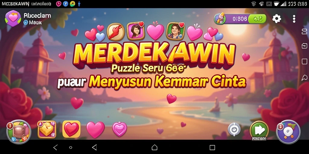 Tampilan gameplay MERDEKAWIN yang menantang dan penuh warna.
