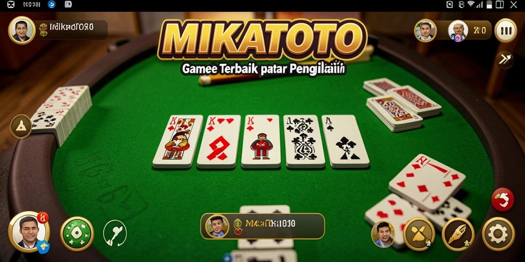 Screenshot gameplay MIKATOTO menunjukkan momen seru bermain Gaple.