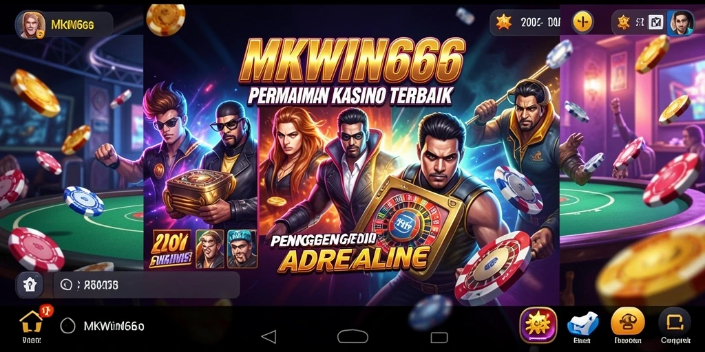 Tampilan gameplay seru dari MKWIN666 dengan berbagai permainan Kasino.