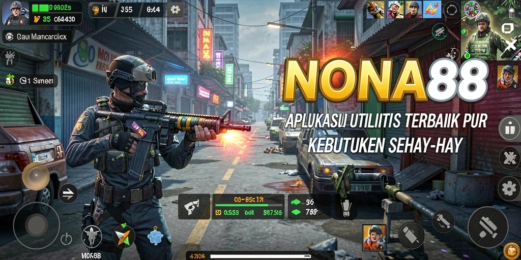 Tampilan antarmuka NONA88 yang modern dan fungsional.