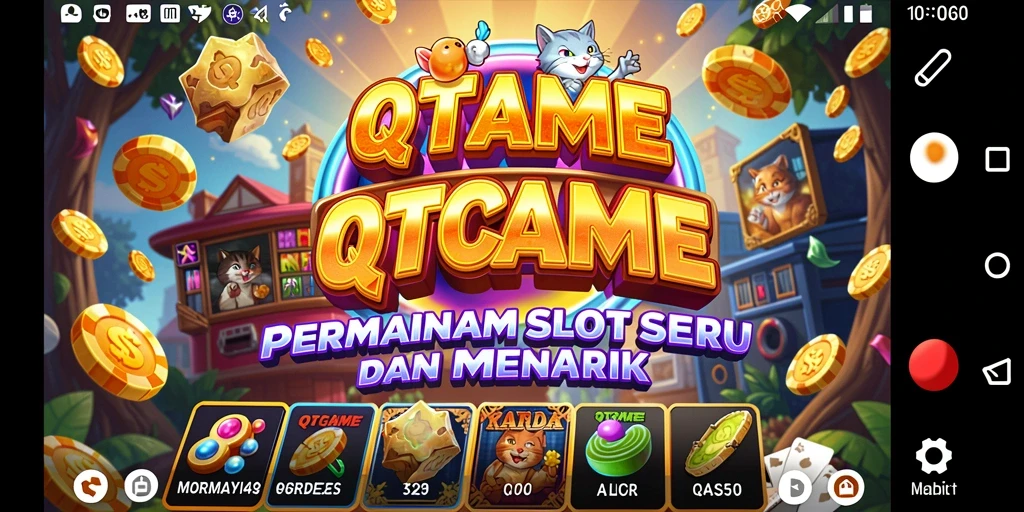 Screenshot gameplay QTGAME yang menampilkan pengalaman bermain slot yang menarik.