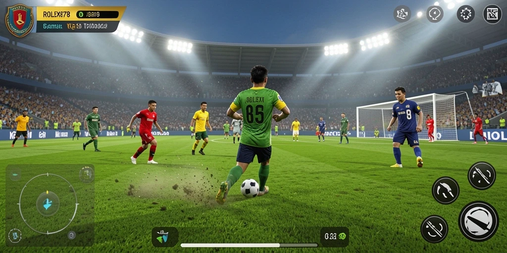 Tampilan gameplay <strong>ROLEX878</strong> yang mendebarkan saat pertandingan berlangsung.