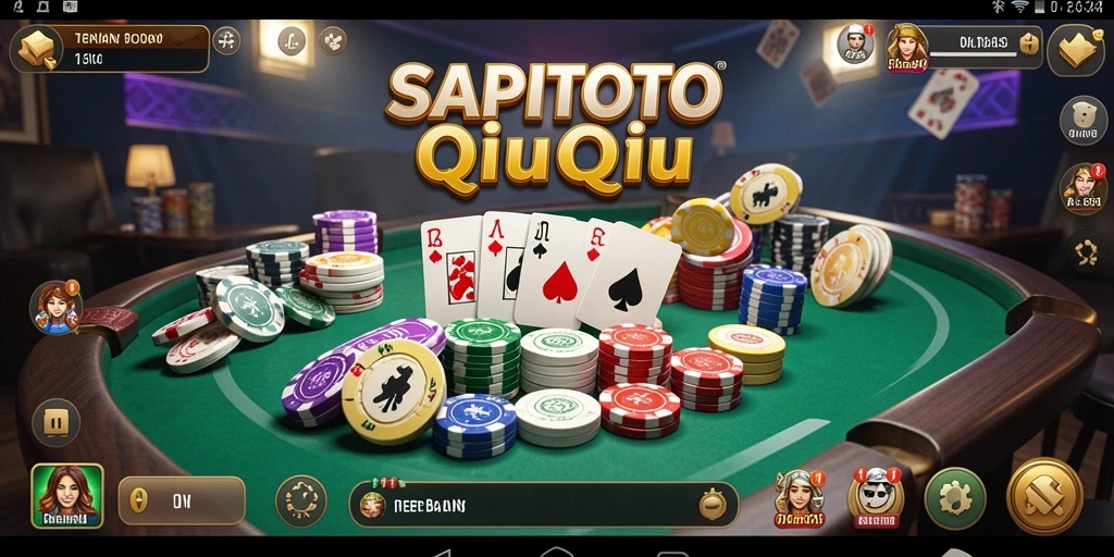 Tampilan gameplay QiuQiu yang menarik dan interaktif.
