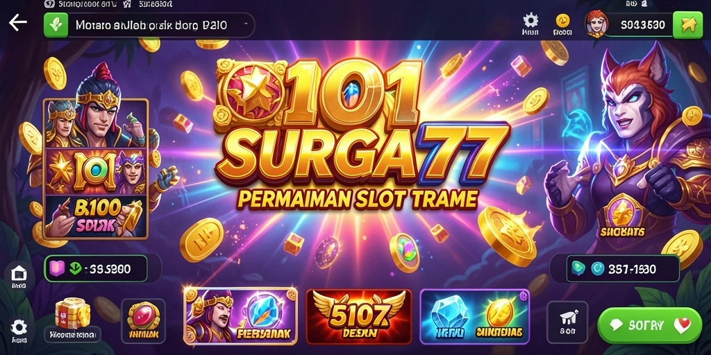 Gameplay menarik dan seru di SURGA77 dengan banyak peluang kemenangan.
