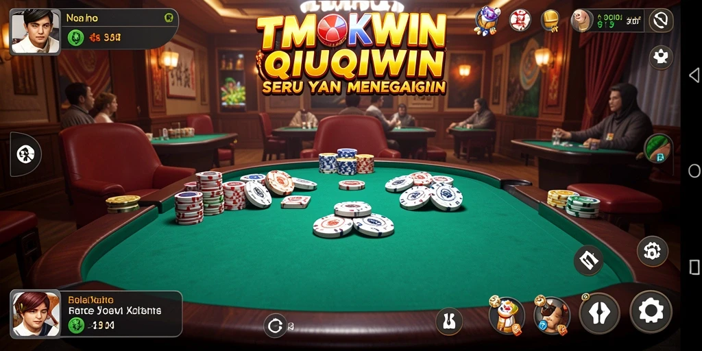 Tampilan gameplay QiuQiu yang menegangkan dan seru.