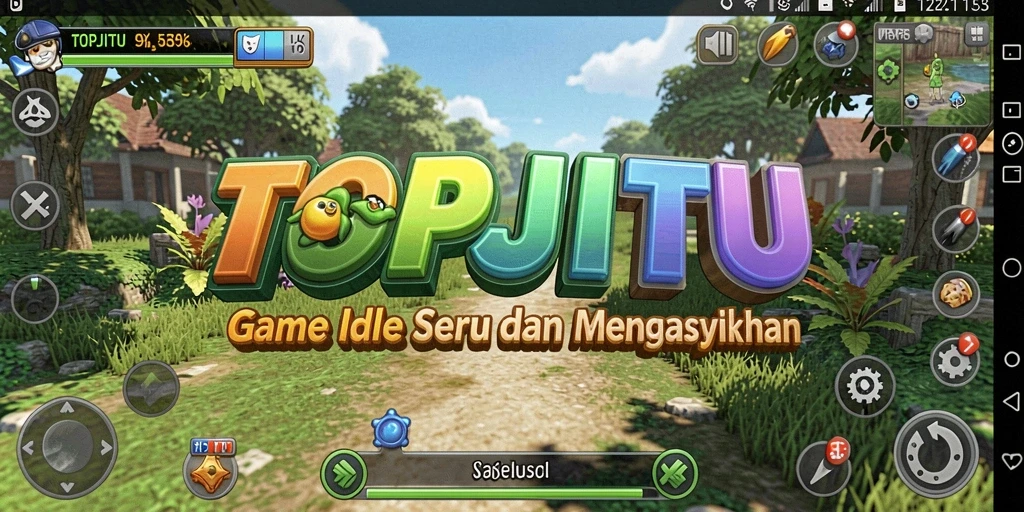 Screenshot gameplay TOPJITU yang menunjukkan aksi seru dalam permainan Idle.